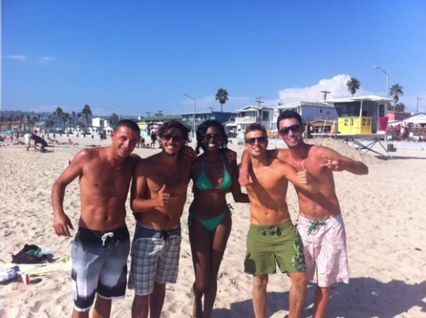 Some italian guys i met on the beach, a girl gets a lot of attention when shes traveling alone.......