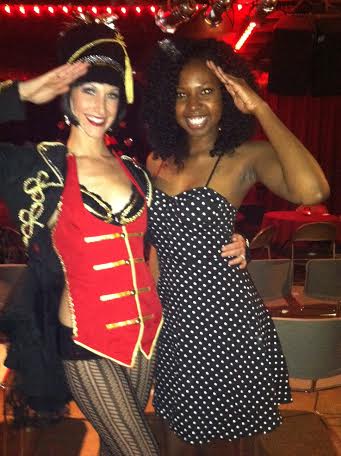 Mee and Lilly LaFleur at the Christmas Cabaret