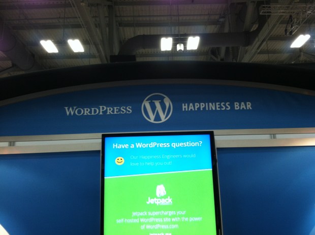 Word Press booth at the trade show!