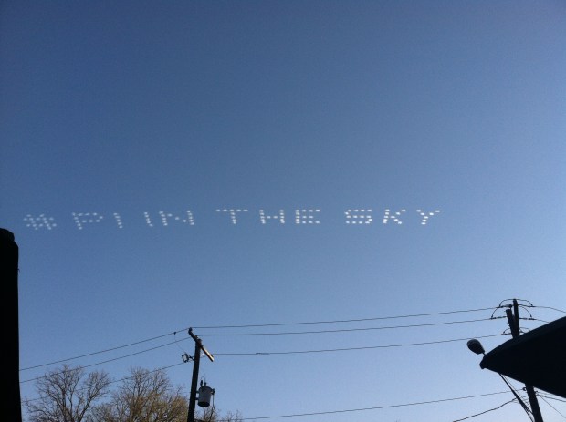 Pi in the Sky! Not sure of the significance but it was cool to watch!