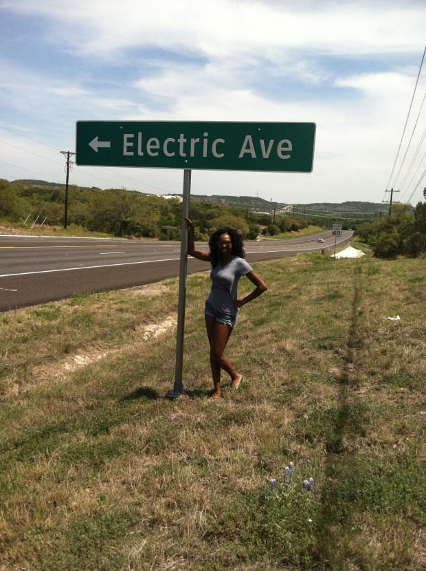1st rule of road tripping is to rock down to Electric Ave